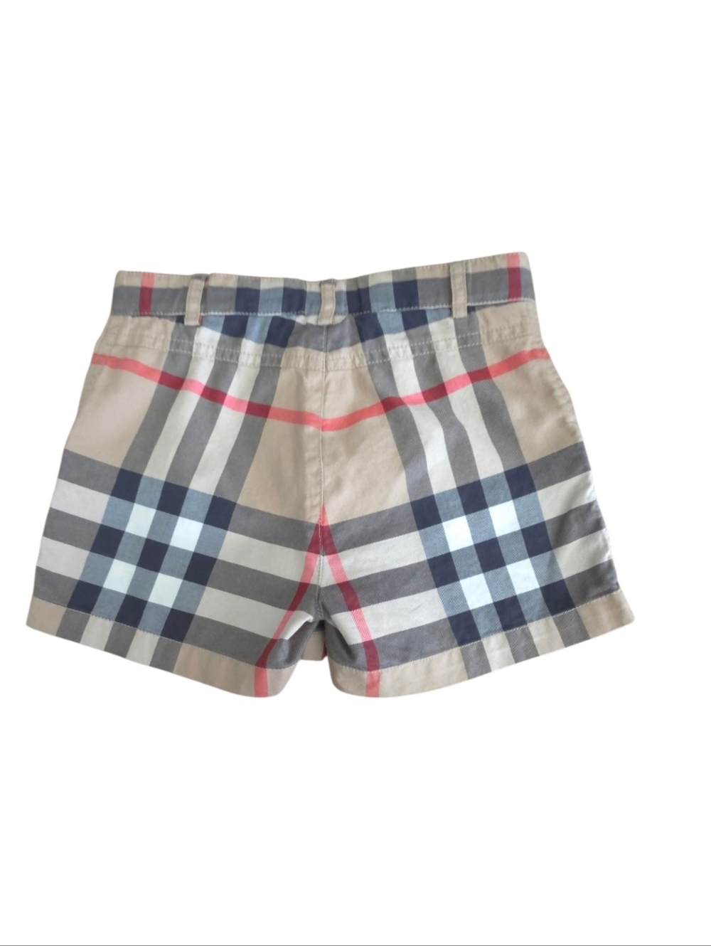 Burberry Kids Novacheck Print Beige and Black Plaid Shorts Sz 6Y - Picture 10 of 14